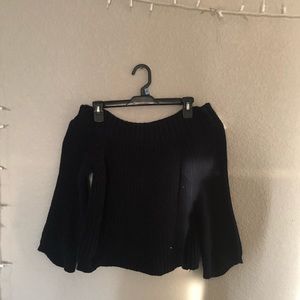 knitted off the shoulder top